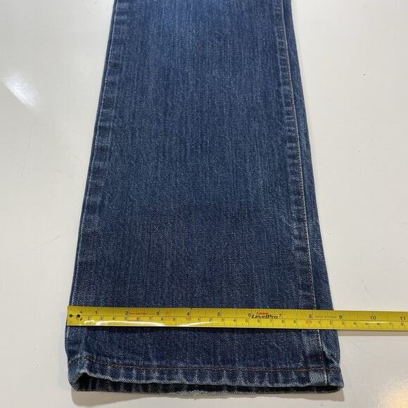 John Varvatos USA Men’s Blue Jeans Button Fly Straight Denim USA Logo Sz 34x31 - Picture 3 of 9